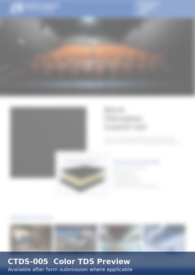 Blurred preview of GRECHO Color TDS for GCSD100–200gsm Fiberglass Black Coated Veil.