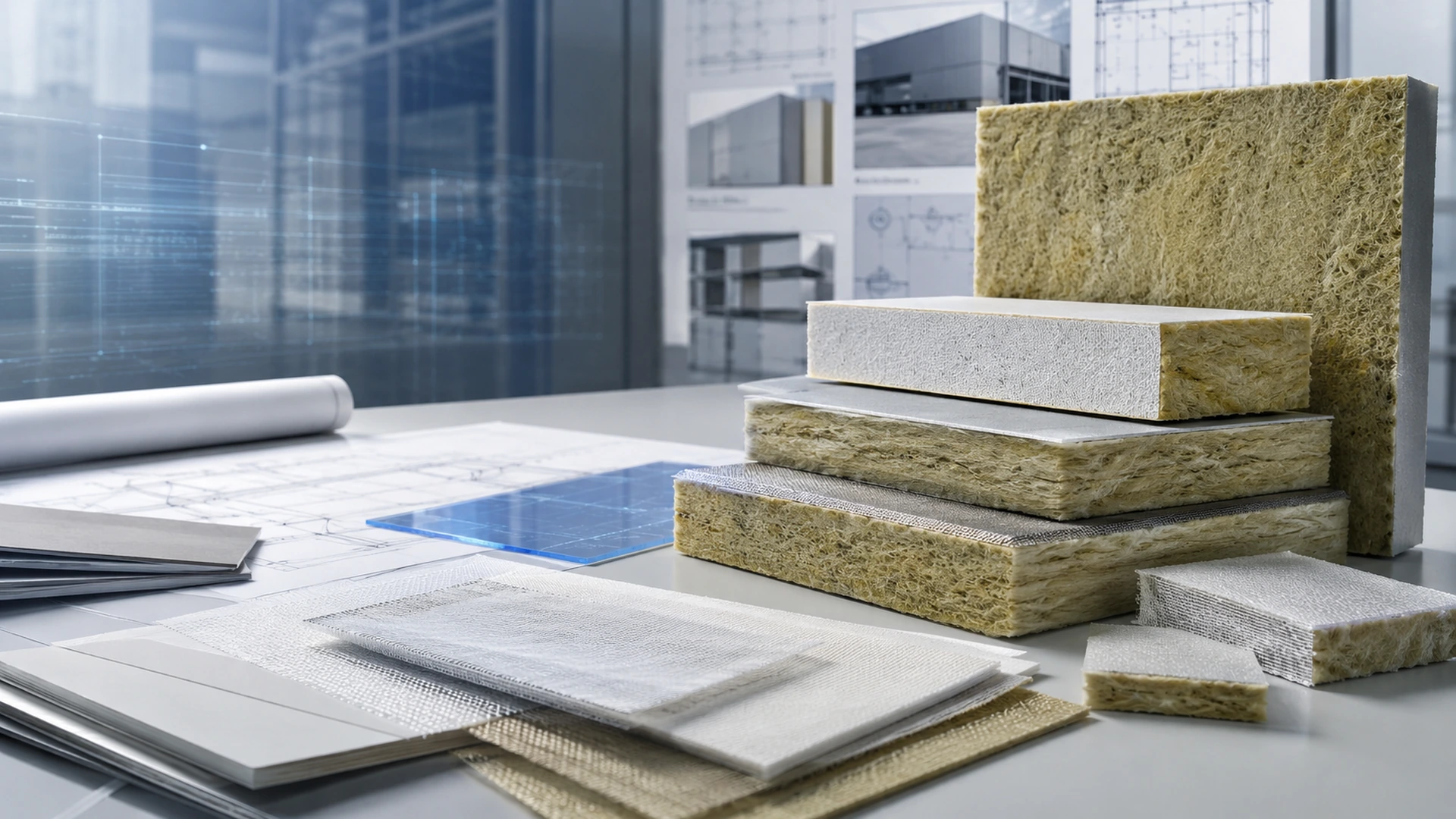 Glass-Fibre Facing Directions for Mineral Wool Insulation