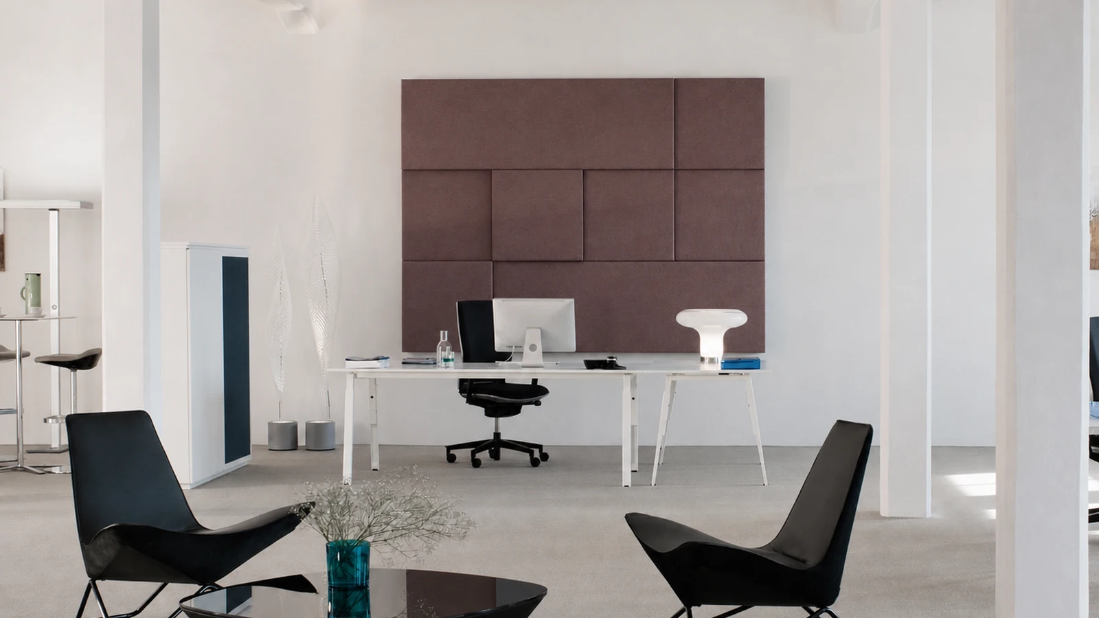Silicone-Coated Glass Fabric for Acoustic Wall Panels application visual