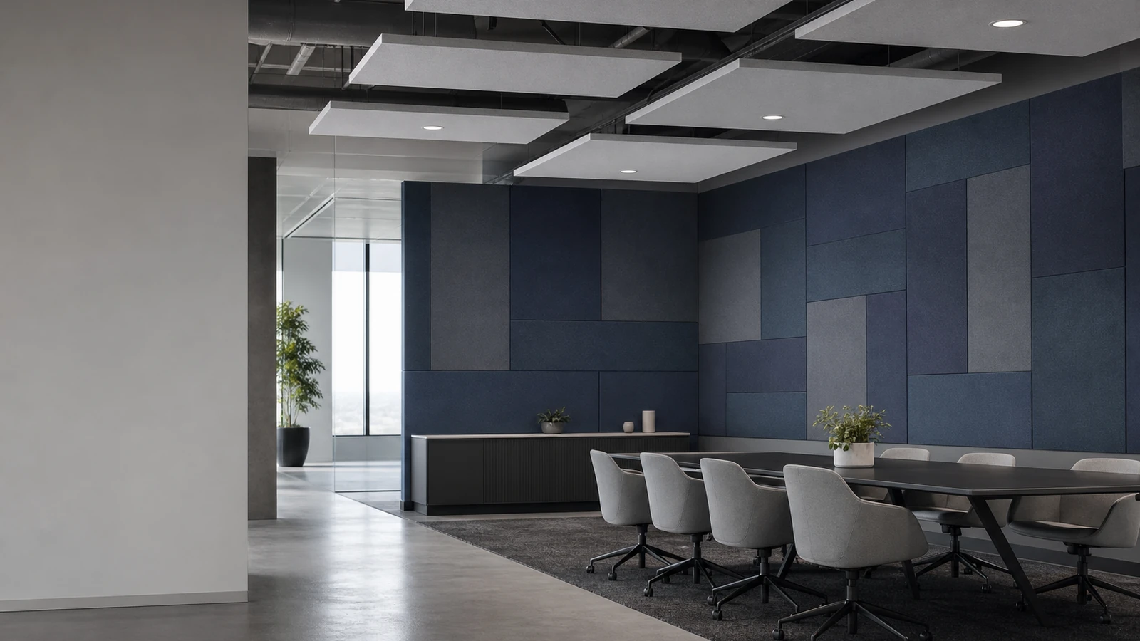 Glass-Fibre Facings for Acoustic Ceiling and Wall Panels