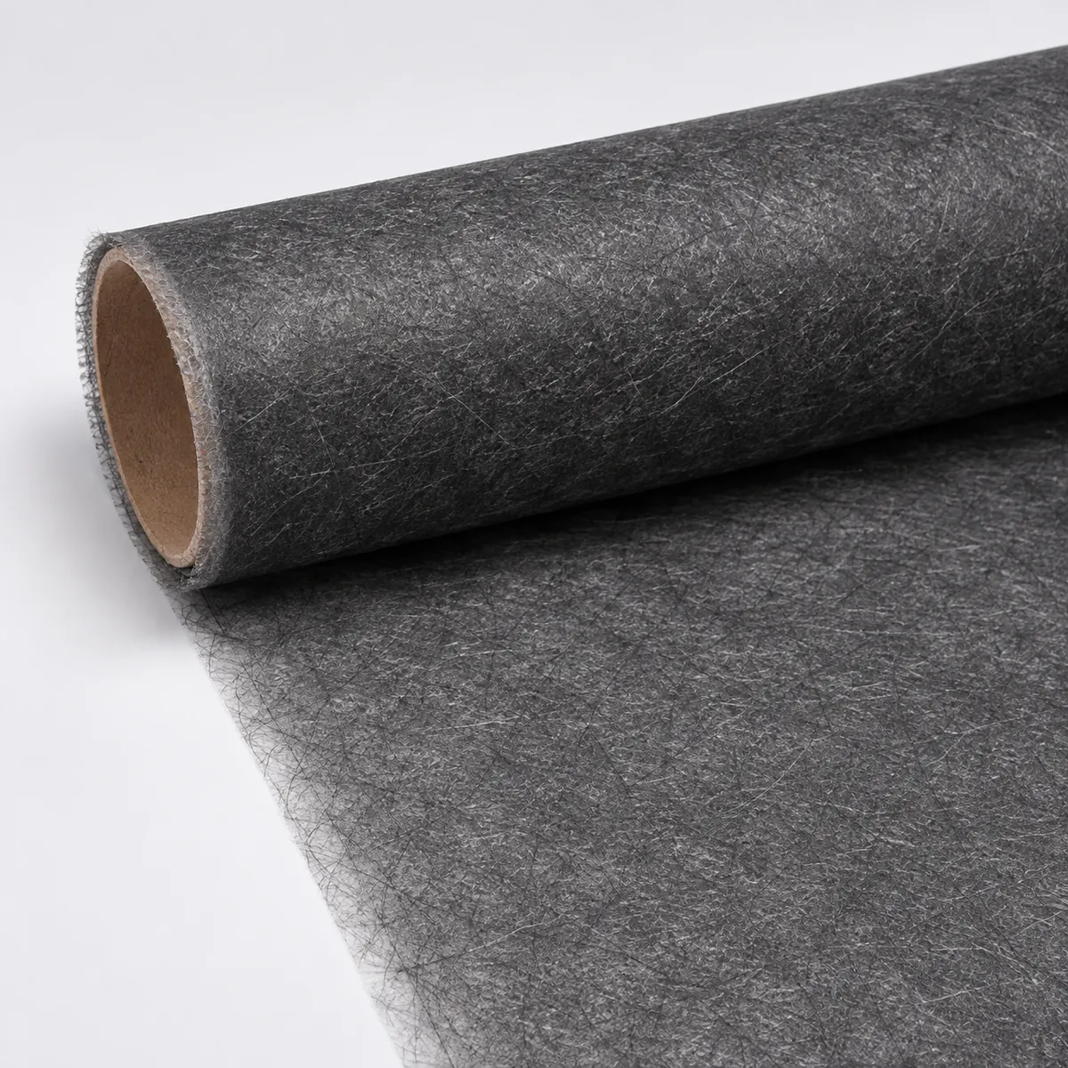 Product sample showing the surface texture of Black Glass Veil.