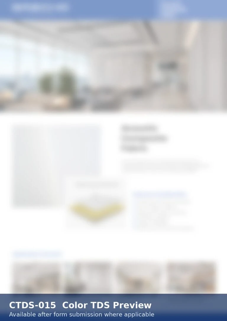 Blurred public preview of CTDS-015 acoustic composite fabric.