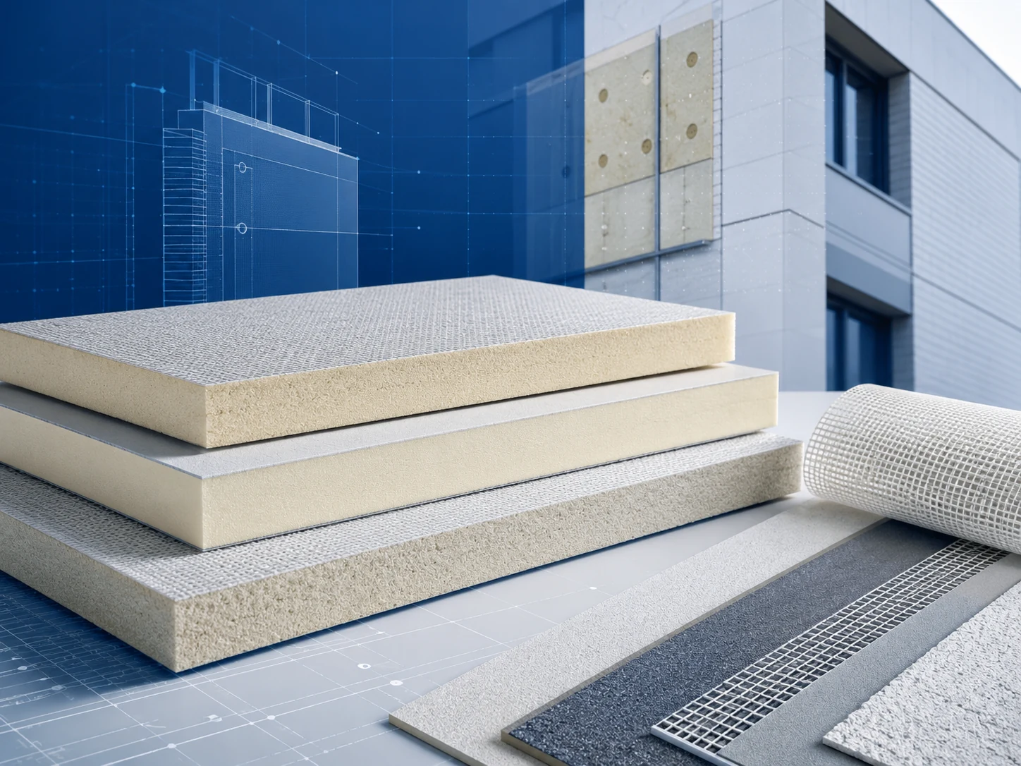 PIR PUR ETICS insulation board application image for fiberglass facer direction review