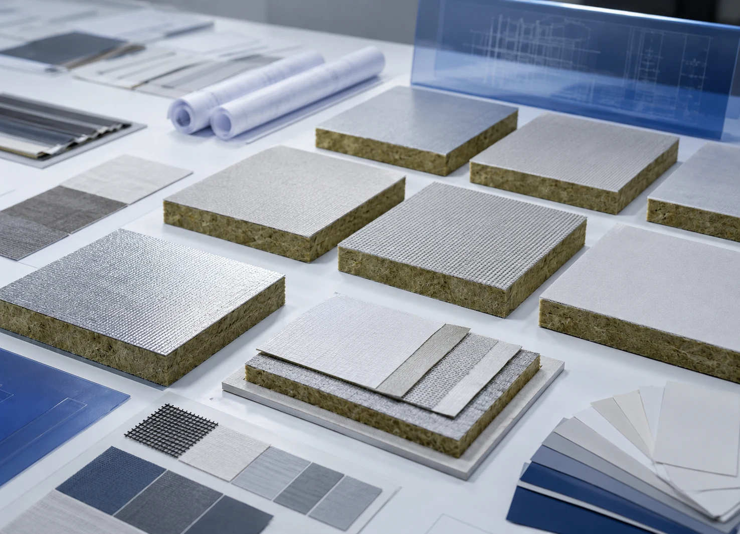 Mineral wool insulation facer material direction options for review