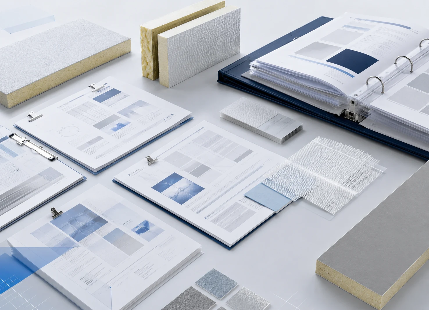 Technical document support visual for PIR PUR ETICS insulation facer review